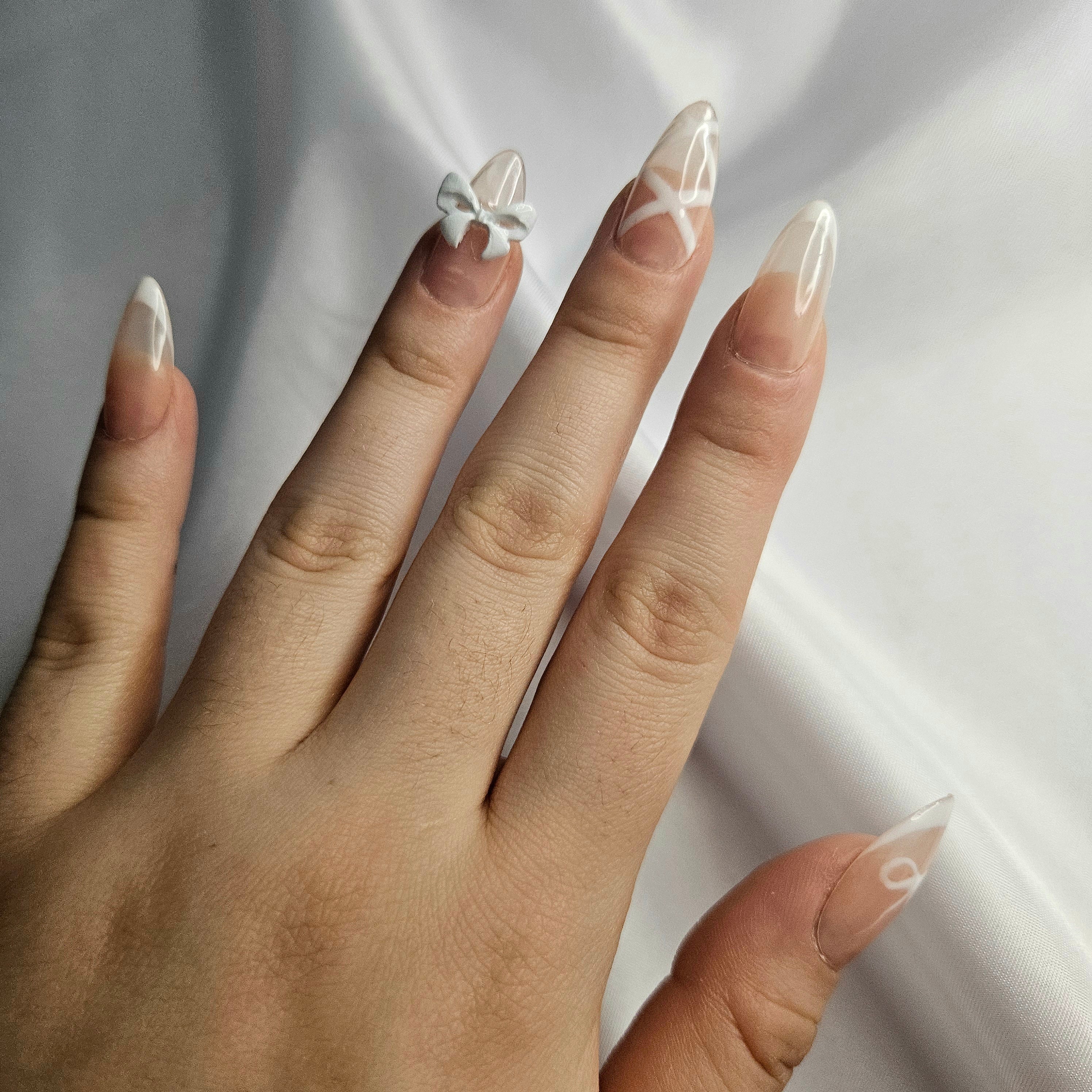 Soft Angel Lace Press-on set